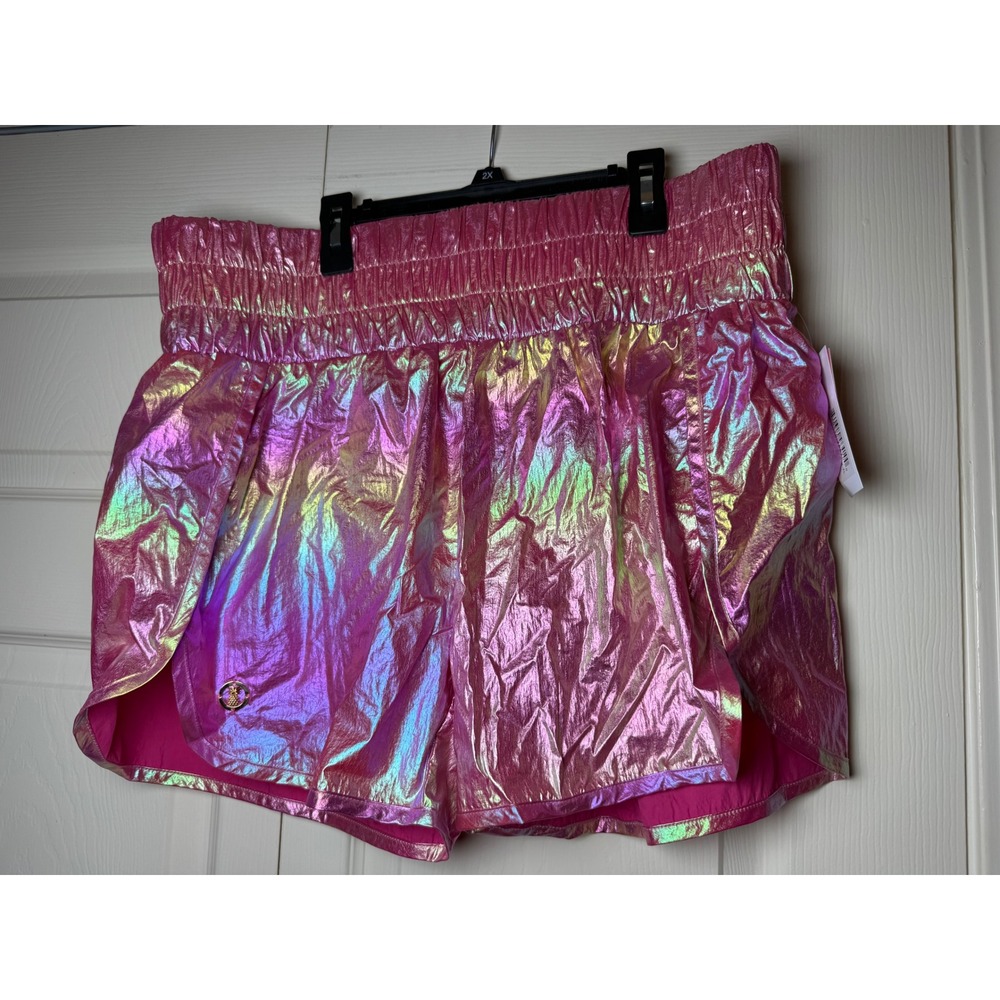 Simply Southern Iridescent Pink Athletic Shorts